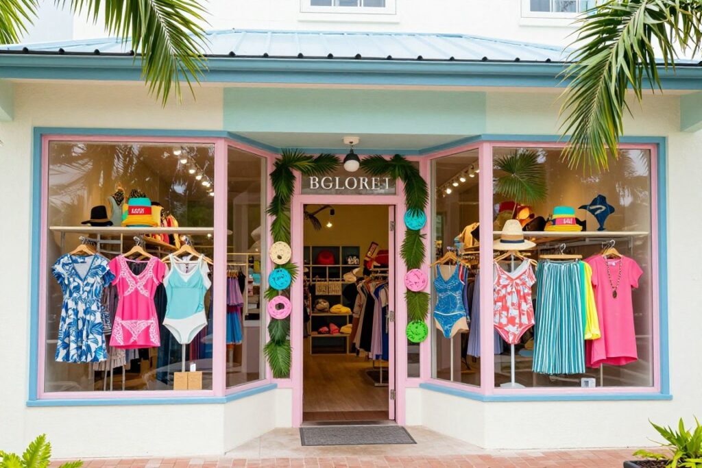 Shiny Fish Emporium storefront on Pine Avenue Anna Maria Island Shiny Fish Emporium storefront on Pine Avenue Anna Maria Island